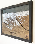 Arapahoe Basin, CO Ski Trail Map Artwork Slopes Mountain Art
