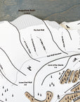 Arapahoe Basin, CO Ski Trail Map Artwork Slopes Mountain Art