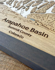 Arapahoe Basin, CO Ski Trail Map Artwork Slopes Mountain Art