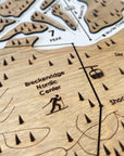 Breckenridge, CO Ski Trail Map Artwork Slopes Mountain Art