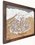 Copper Mountain, CO Ski Trail Map Artwork Slopes Mountain Art