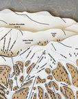 Copper Mountain, CO Ski Trail Map Artwork Slopes Mountain Art