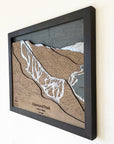 Diamond Peak, NV Ski Trail Map Artwork Slopes Mountain Art