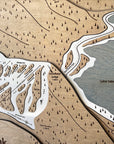Diamond Peak, NV Ski Trail Map Artwork Slopes Mountain Art
