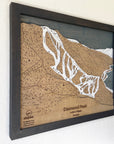 Diamond Peak, NV Ski Trail Map Artwork Slopes Mountain Art