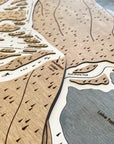 Diamond Peak, NV Ski Trail Map Artwork Slopes Mountain Art