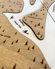 Diamond Peak, NV Ski Trail Map Artwork Slopes Mountain Art