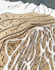 Eldora Mountain, CO Ski Trail Map Artwork Slopes Mountain Art