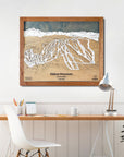 Eldora Mountain, CO Ski Trail Map Artwork Slopes Mountain Art