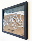 Eldora Mountain, CO Ski Trail Map Artwork Slopes Mountain Art