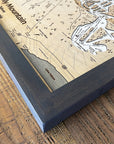 Heavenly Mountain CA/NV, Ski Trail Map Artwork Slopes Mountain Art