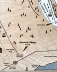 Heavenly Mountain CA/NV, Ski Trail Map Artwork Slopes Mountain Art