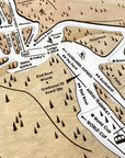 Heavenly Mountain CA/NV, Ski Trail Map Artwork Slopes Mountain Art
