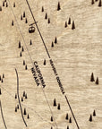 Heavenly Mountain CA/NV, Ski Trail Map Artwork Slopes Mountain Art