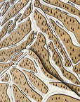Homewood Mountain, CA Ski Trail Map Artwork Slopes Mountain Art