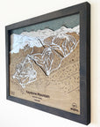 Keystone Mountain, CO Ski Trail Map Artwork Slopes Mountain Art