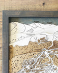 Keystone Mountain, CO Ski Trail Map Artwork Slopes Mountain Art