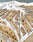 Keystone Mountain, CO Ski Trail Map Artwork Slopes Mountain Art