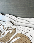 Kirkwood Mountain, CA Ski Trail Map Artwork Slopes Mountain Art