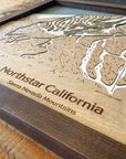 Northstar California Ski Trail Map Artwork Slopes Mountain Art