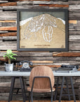 Northstar California Ski Trail Map Artwork Slopes Mountain Art
