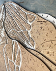 Northstar California Ski Trail Map Artwork Slopes Mountain Art