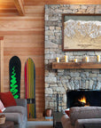 Park City Mountain, UT Ski Trail Map Artwork Slopes Mountain Art