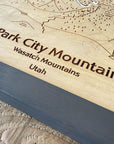 Park City Mountain, UT Ski Trail Map Artwork Slopes Mountain Art
