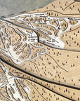 Steamboat Mountain, CO Ski Trail Map Artwork Slopes Mountain Art