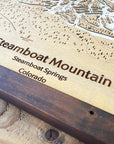 Steamboat Mountain, CO Ski Trail Map Artwork Slopes Mountain Art