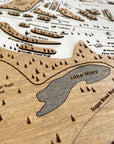 Sugar Bowl, CA Ski Trail Map Artwork Slopes Mountain Art