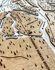 Sun Valley, ID Ski Trail Map Artwork Slopes Mountain Art