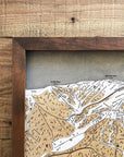 Sun Valley, ID Ski Trail Map Artwork Slopes Mountain Art