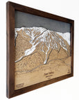 Sun Valley, ID Ski Trail Map Artwork Slopes Mountain Art