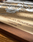 Mammoth Mountain, CA Ski Trail Map Artwork Slopes Mountain Art