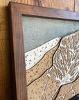 Mount Snow, VT Ski Trail Map Artwork Slopes Mountain Art