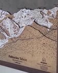 Palisades Tahoe, CA Ski Trail Map Artwork Slopes Mountain Art