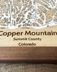 Copper Mountain, CO Ski Trail Map Artwork Slopes Mountain Art   