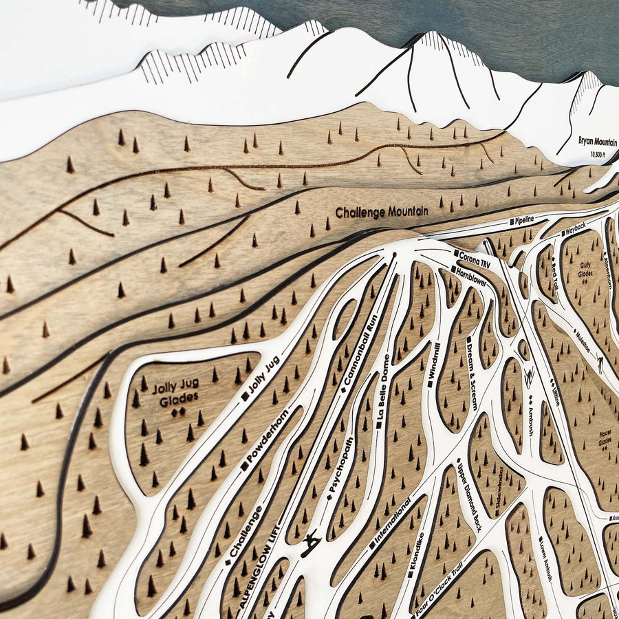 Eldora Mountain, CO Ski Trail Map Artwork Slopes Mountain Art   