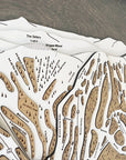 Kirkwood Mountain, CA Ski Trail Map Artwork Slopes Mountain Art   