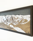 Kirkwood Mountain, CA Ski Trail Map Artwork Slopes Mountain Art   