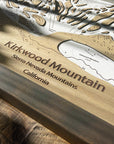 Kirkwood Mountain, CA Ski Trail Map Artwork Slopes Mountain Art   