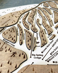 Northstar California Ski Trail Map Artwork Slopes Mountain Art   