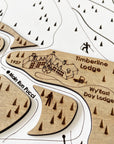 Timberline, OR Ski Trail Map Artwork Slopes Mountain Art   